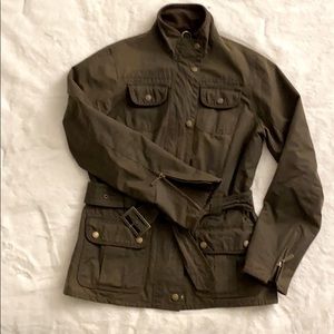 Barbour oilskin water resistant jacket